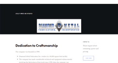 Desktop Screenshot of diamondmetalfab.com